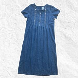 3/$25  Brooks Vintage Large Denim Dress